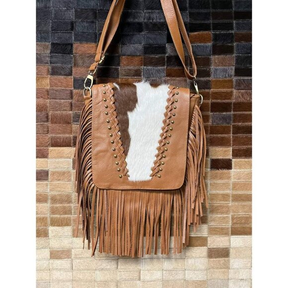 western line boutique Handbags - Cowhide fringe leather purse